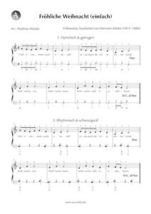 Hark! The Herald Angels Sing Akkordeon Noten kostenlos (einfach) Accordio